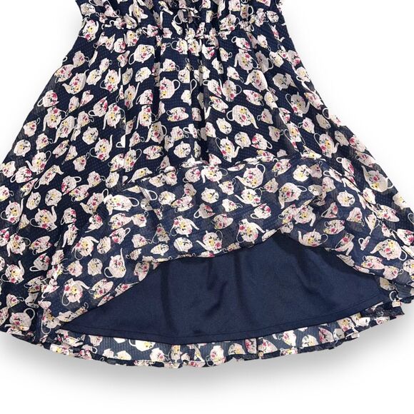 Disney Womens Sundress Alice In Wonderland Tea Pot Print Sleeveless Medium - Picture 3 of 10